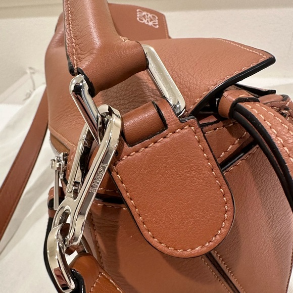 Loewe Small Puzzle Tan Calfskin Silver Hardware - Picture 2 of 8